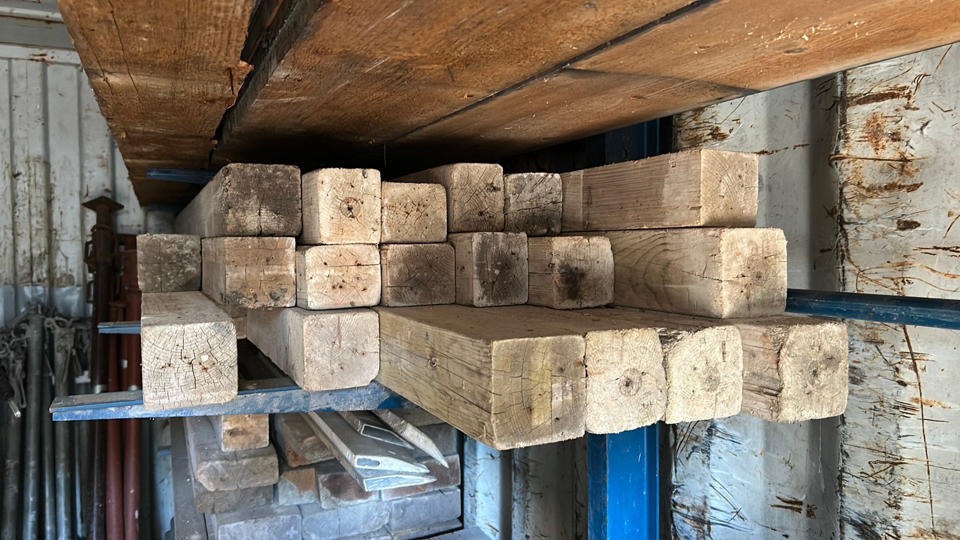 Mets profielenn, Doe-het-zelf en Bouw, Hout en Planken, Ophalen, Gebruikt