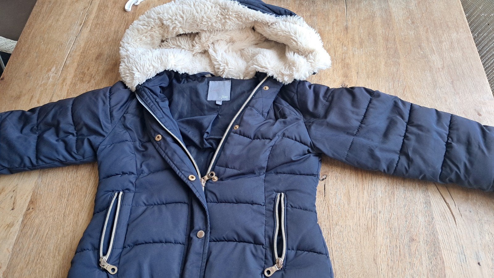 jas winter 128, Meisje, JBC, Ophalen of Verzenden, Zo goed als nieuw