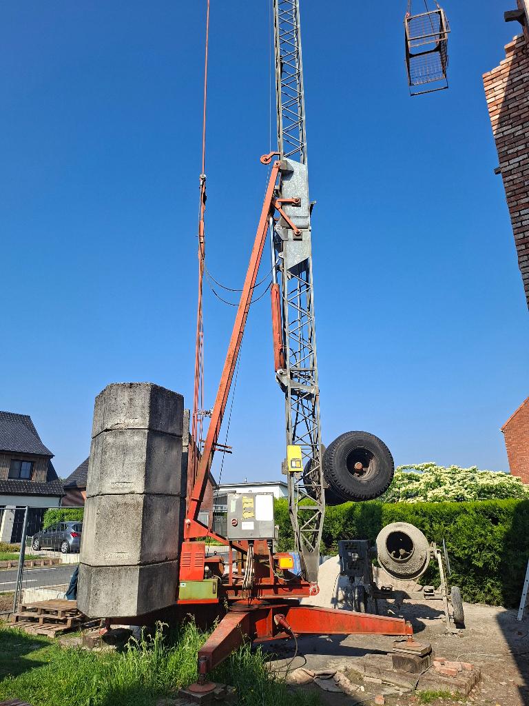 Bouwkraan (snelmontage), Enlèvement, Utilisé