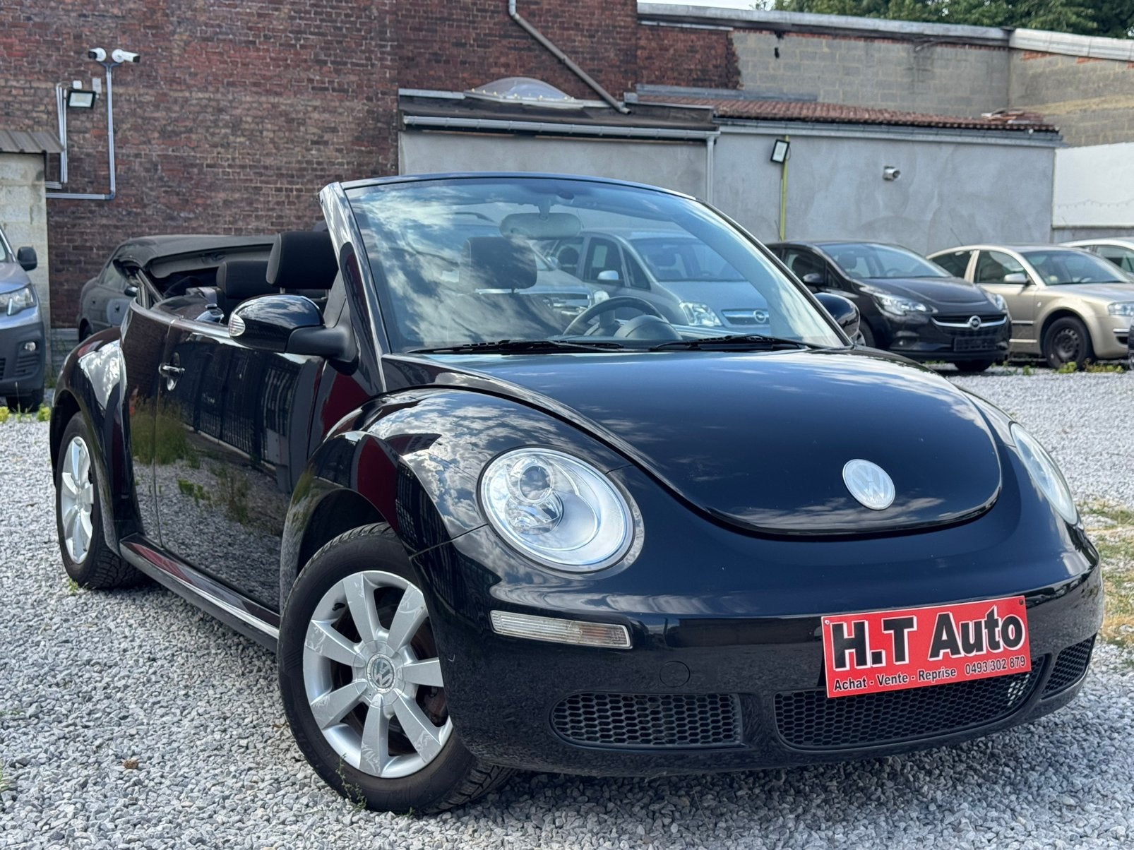 Volkswagen New Beetle Cabrio 1.4i Airco!!!, Voorwielaandrijving, 4 zetels, Stof, Zwart