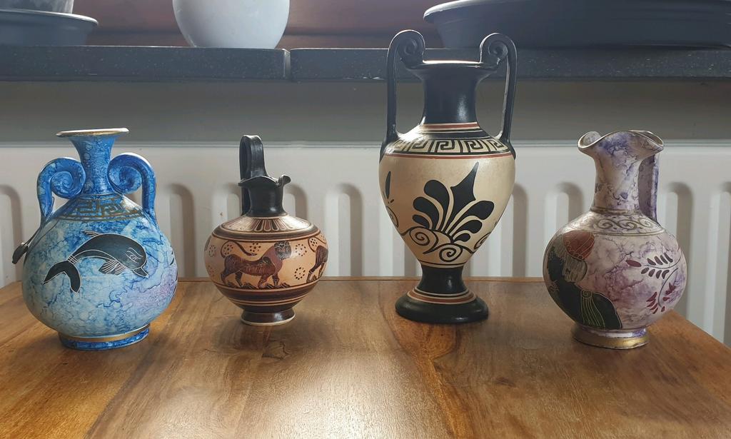 Griekse minoïsche vazen, amfoor. 4 voor 15euro, Antiek en Kunst, Ophalen of Verzenden