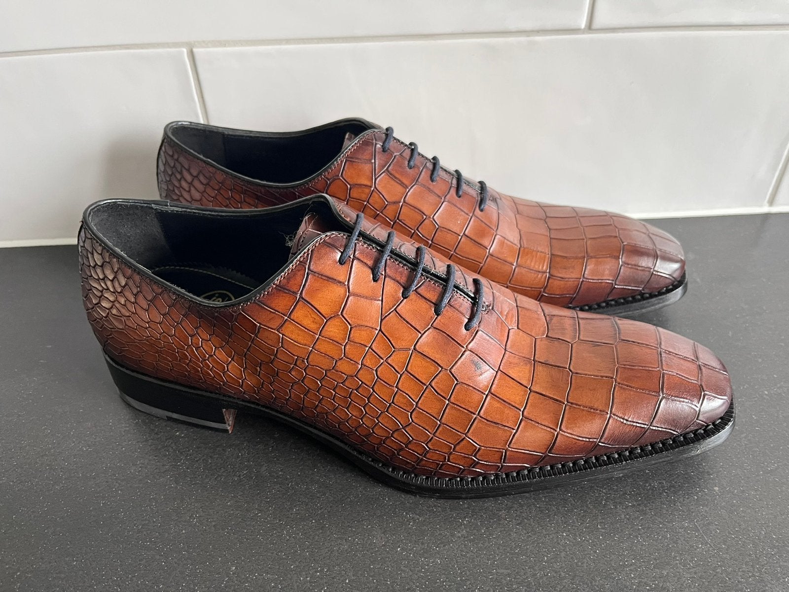 Harris herenschoenen maat 9.5 / 43.5 nieuw in doos, Kleding | Heren, Schoenen, Ophalen of Verzenden, Nieuw, Bruin, Veterschoenen