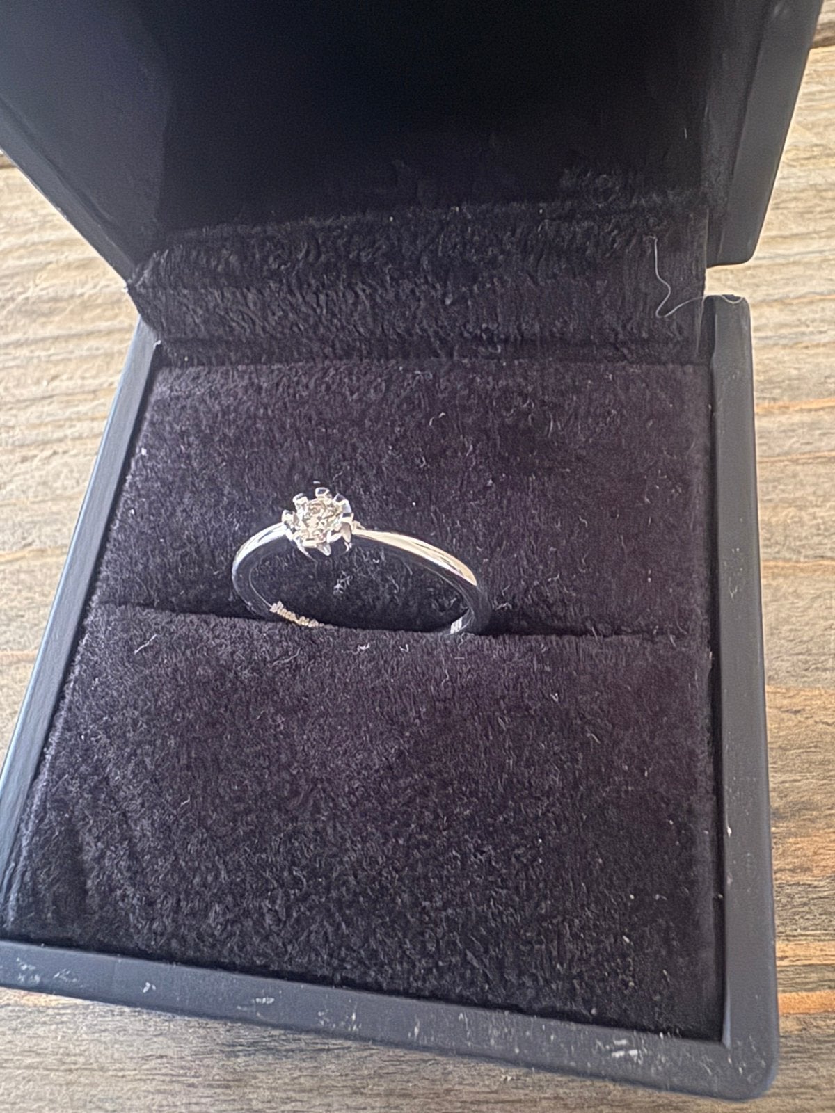 Witgoude ring 0,16 karaat diamant ringmaat 16,5, Bijoux, Sacs & Beauté, Bagues, Neuf, Or, Plus petit que 17, Or