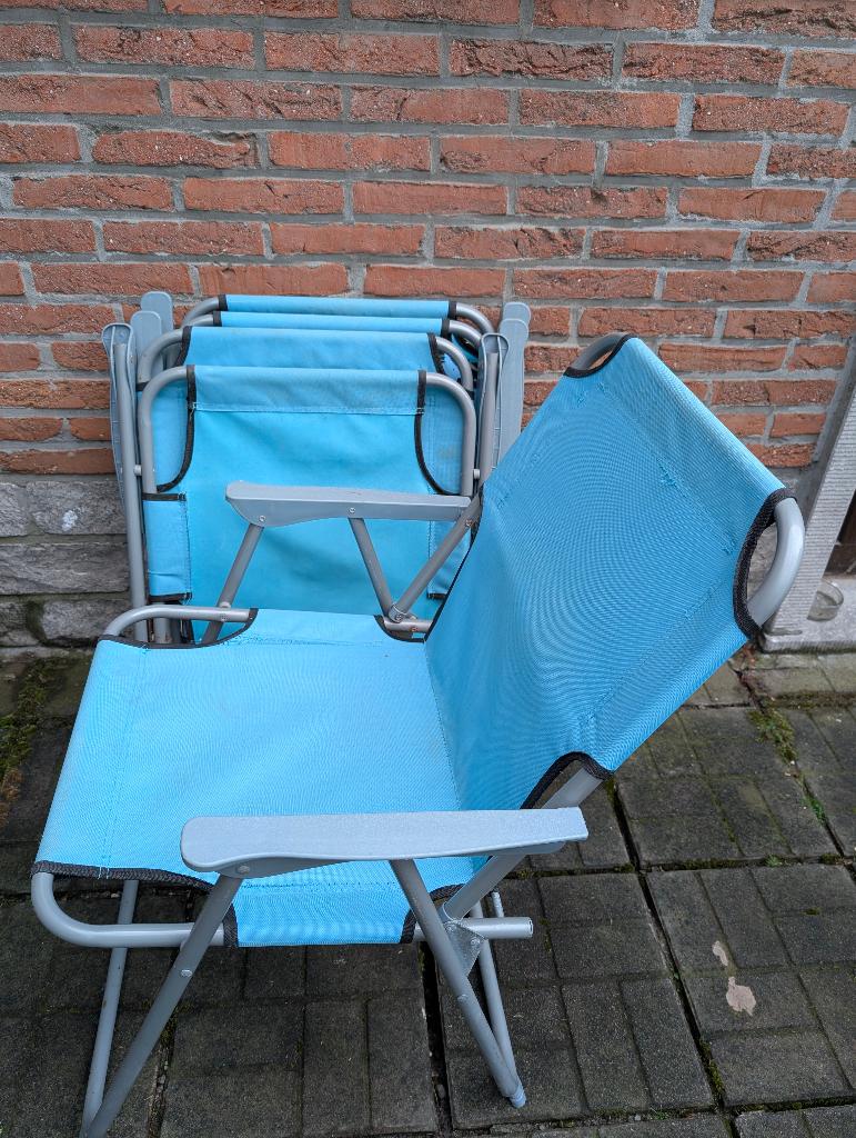 Set 4x campingstoelen, Ophalen, Gebruikt, Campingstoel