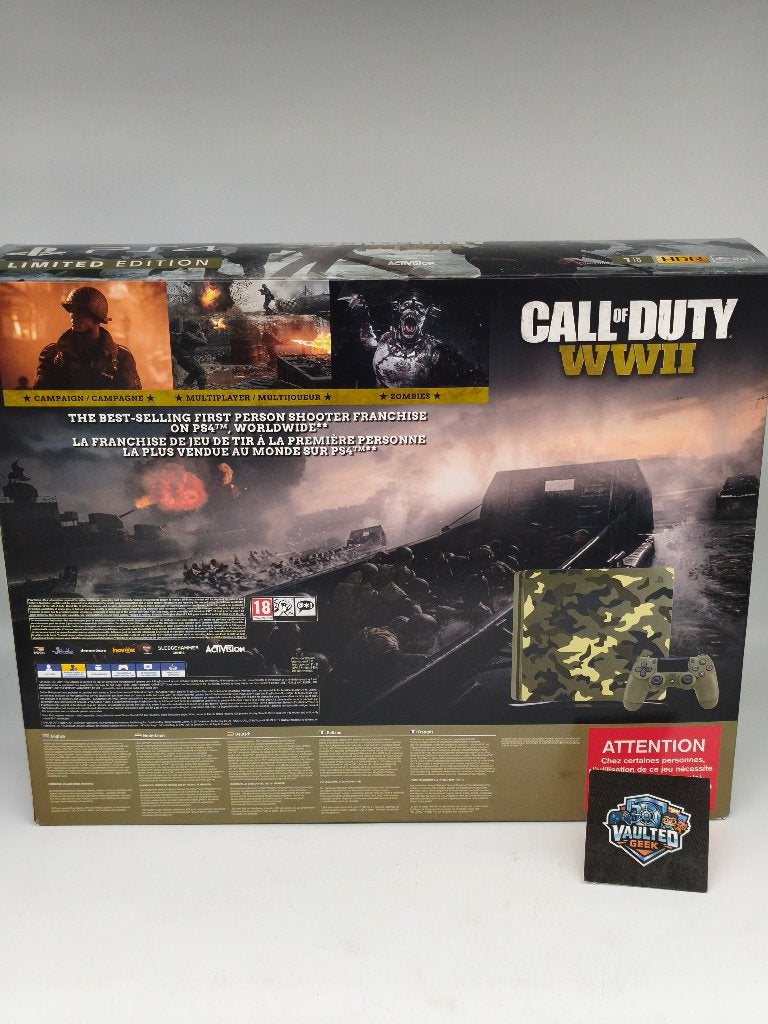 PS4 Call of Duty WWII Limited Edition 1TB, Refurbished, Ophalen of Verzenden, Met harde schijf, 1 TB