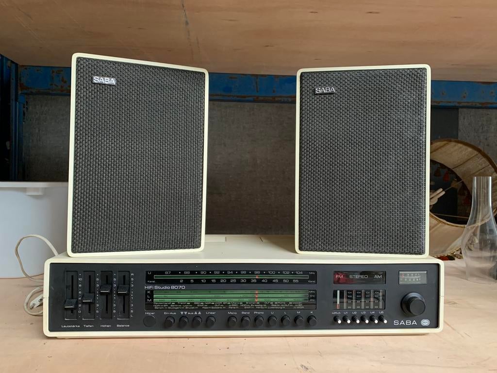 SABA Hifi Studio 8070 en speakers, Enlèvement, Utilisé, Haut-parleurs, Autres marques
