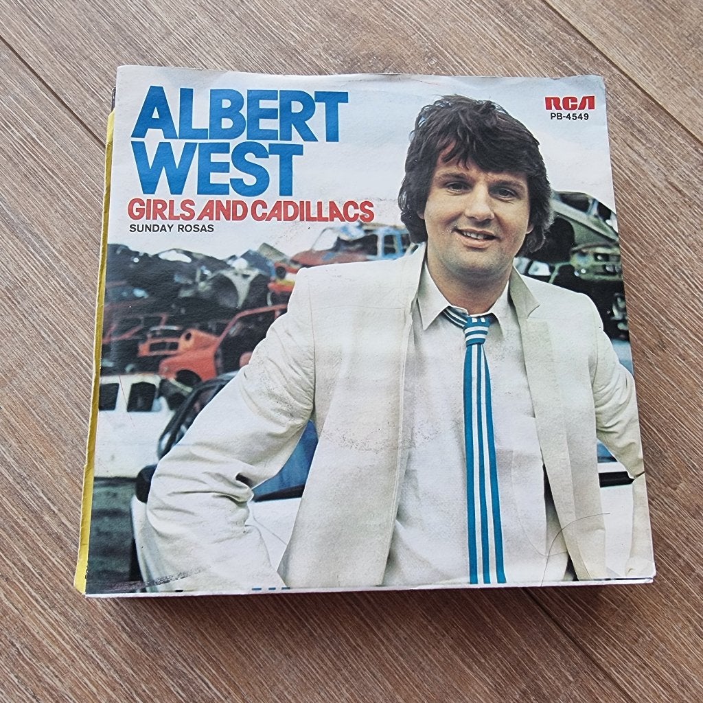 7" Albert West – Girls And Cadillacs, Gebruikt, 7 inch, Ophalen of Verzenden, Pop