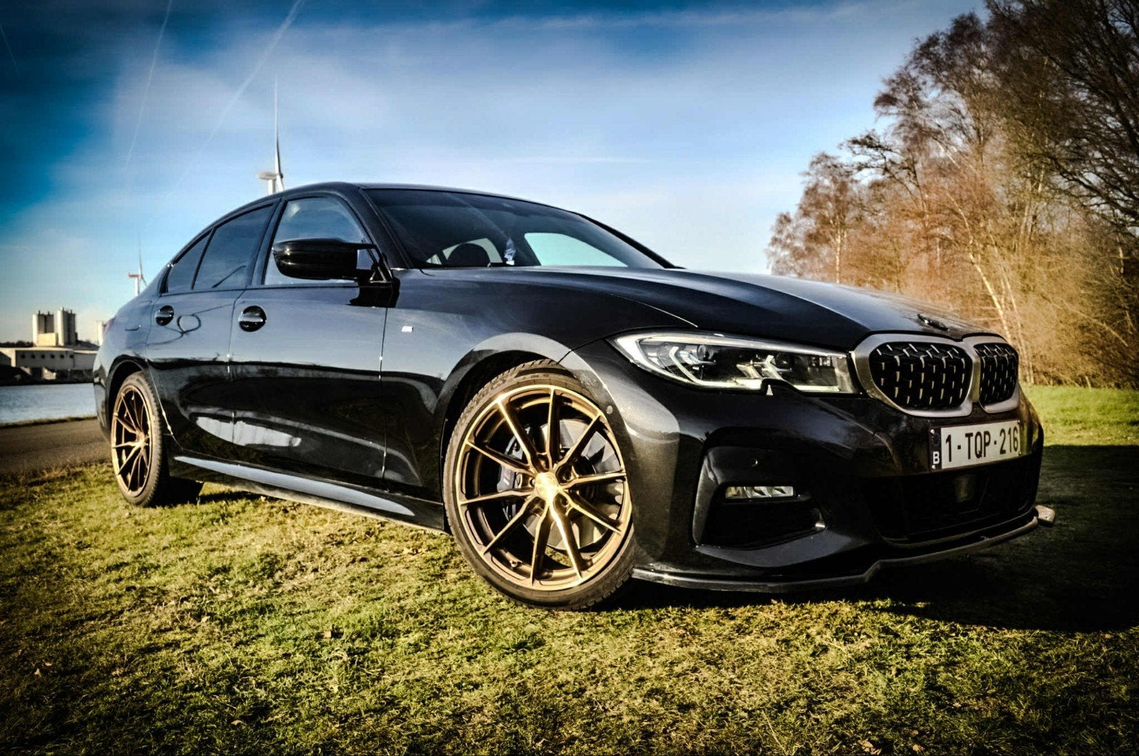 bmw 330i g20, Auto's, Automaat, 4 deurs, Achterwielaandrijving, Zwart