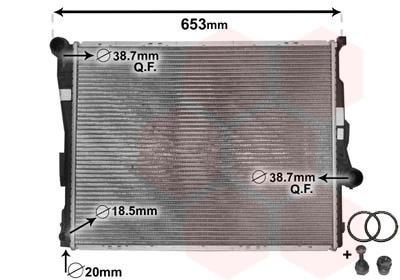 Radiateur 580x445x24 MM schakel BMW 3 serie E46 Z4 E85 E86 4, Autos : Pièces & Accessoires, Neuf, -, -, -