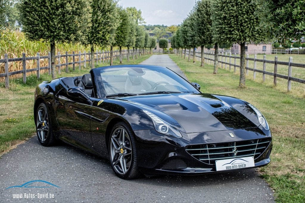 Ferrari California T 3.9 V8 Bi-Turbo Cabrio 560PK, Auto's, Ferrari, Achterwielaandrijving, Zwart, Leder, Bedrijf