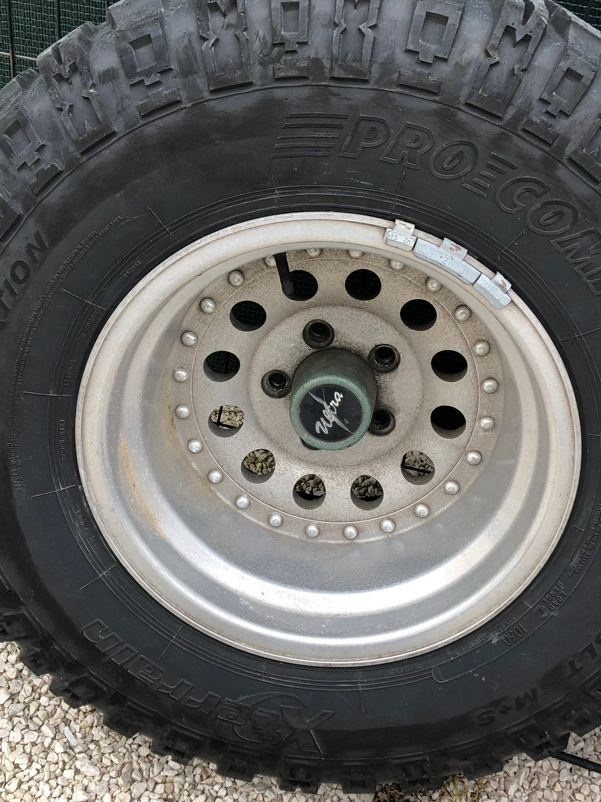 5 velgen met banden voor jeep wrangler, Auto-onderdelen, Banden en Velgen, Ophalen, Band(en)