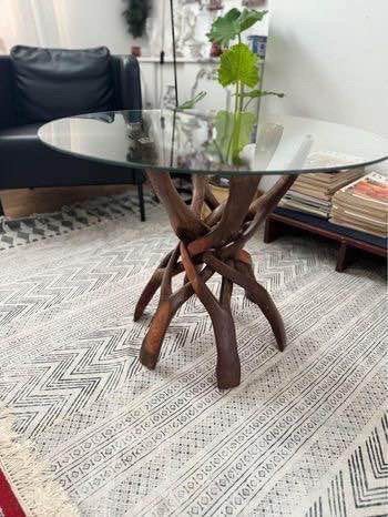 Table basse africaine en bois, Enlèvement ou Envoi, Comme neuf