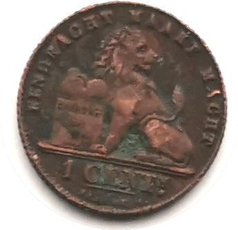 Belgische munten, Postzegels en Munten, Munten | België, Ophalen of Verzenden, Brons, Losse munt