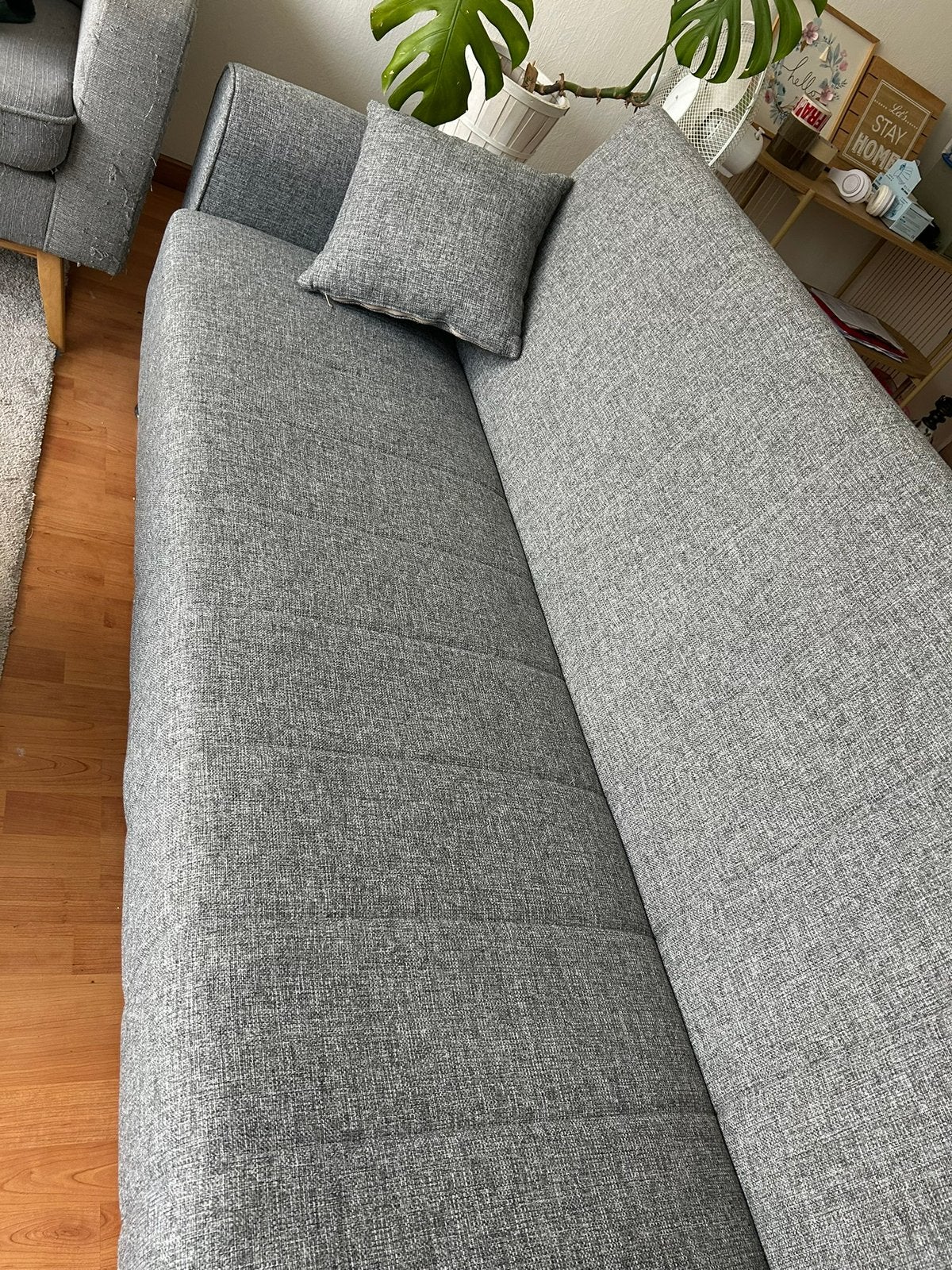 Canapé lit, 200 à 250 cm, Comme neuf, Enlèvement, Tissus