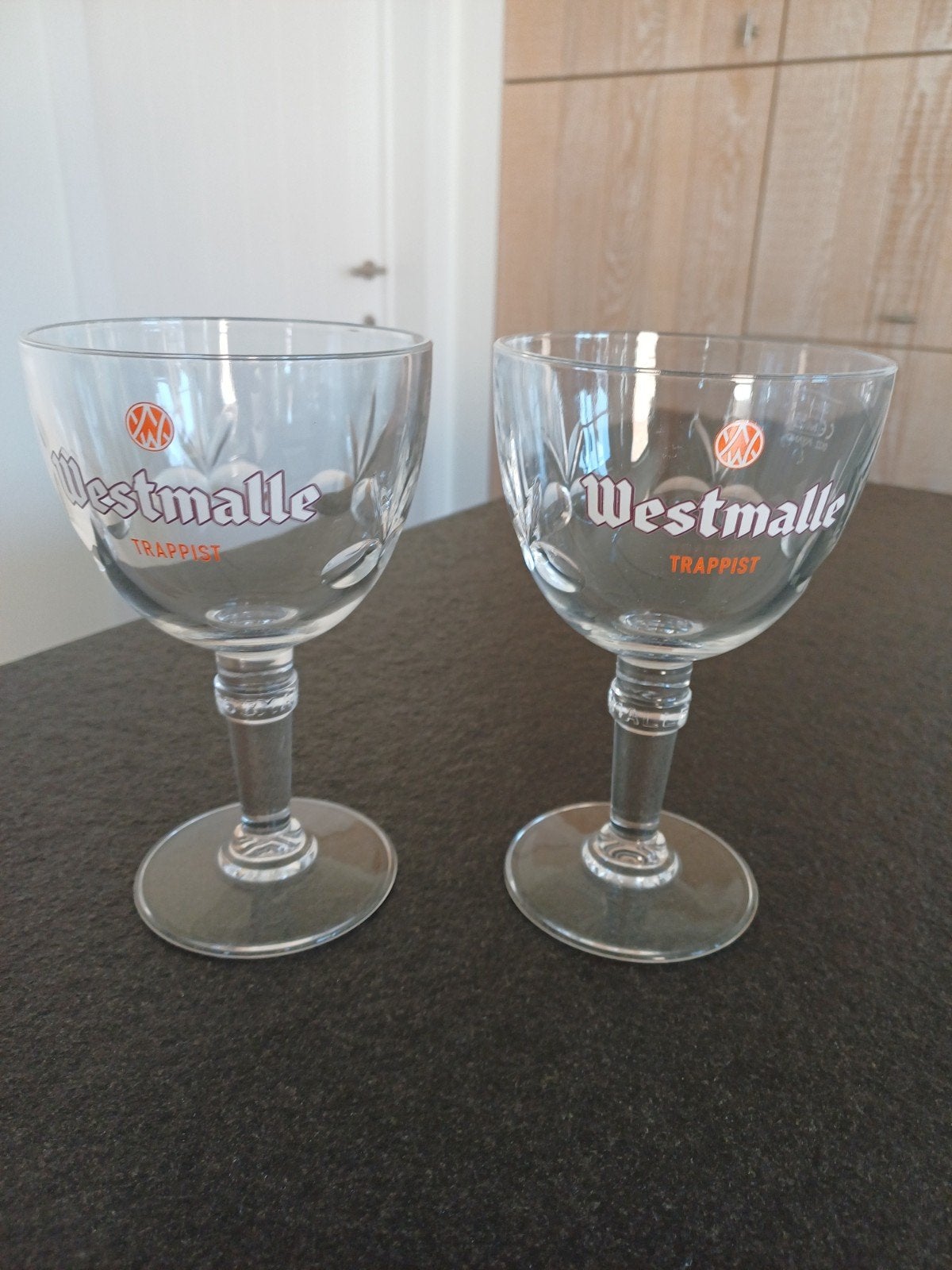 2 Westmalle glazen, Verzamelen, Ophalen of Verzenden
