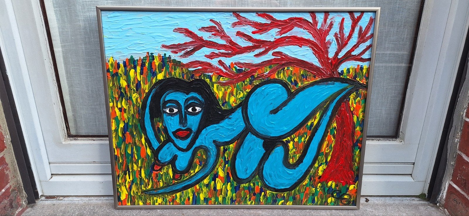 Set van abstracte en verschillende schilderijen, Antiek en Kunst, Ophalen