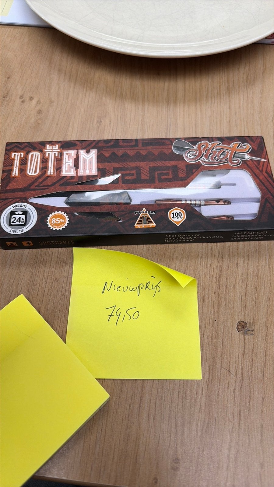 Dartspijlen shot totem 24gr, Ophalen, Zo goed als nieuw, Pijlen