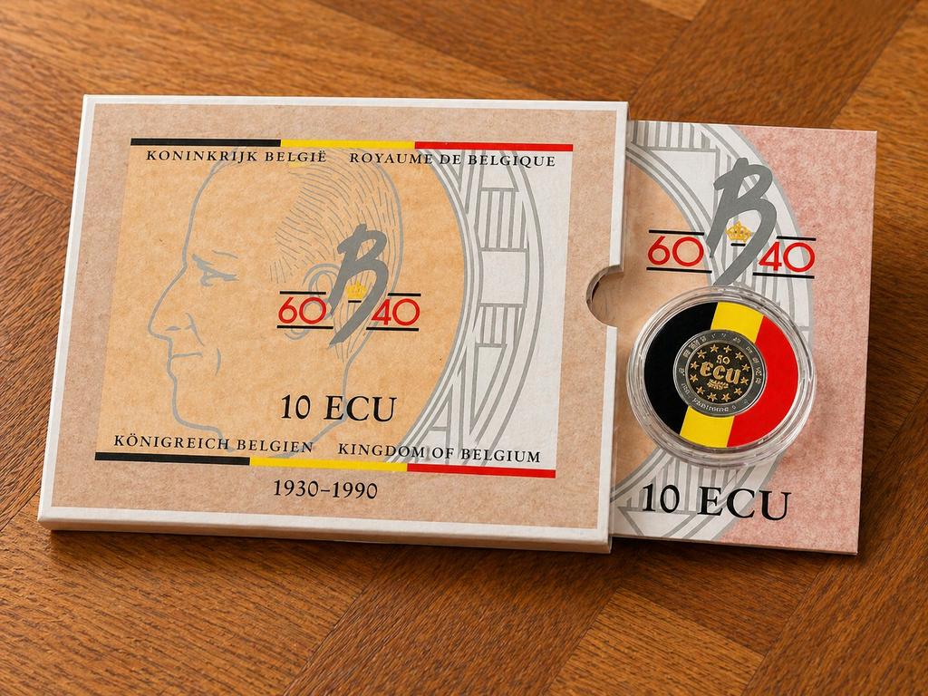 Monnaie 10 ECU Belgique 1990 – Roi Baudouin - numismate, Enlèvement ou Envoi, Belgique