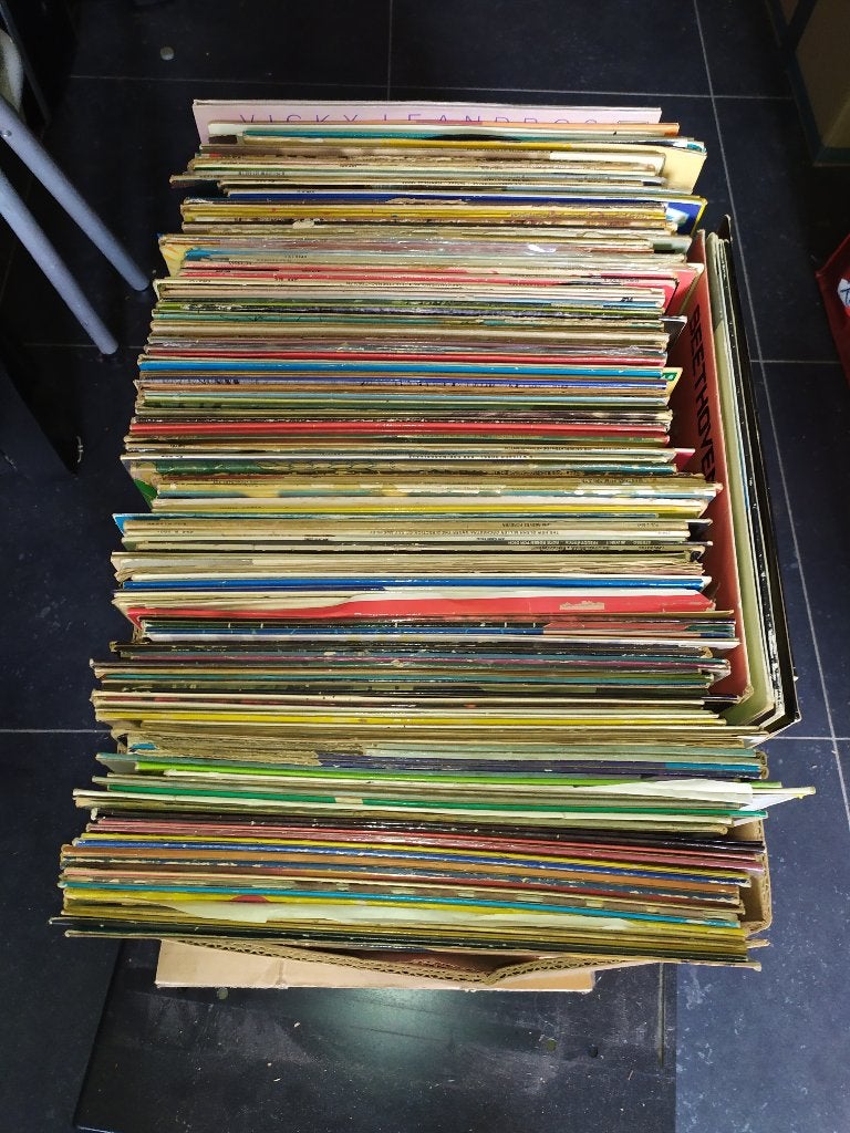 lot van 190 platen, Ophalen, Gebruikt, Overige typen