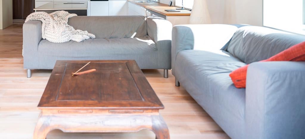 2x Ikea zetels Klippan, Huis en Inrichting, Ophalen, Gebruikt, Driepersoons, Rechte bank