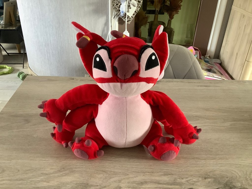 Personnage en peluche Disney Stitch Leroy (36 cm), Disney, Rouge, Comme neuf, Moyen (20 à 80 cm)