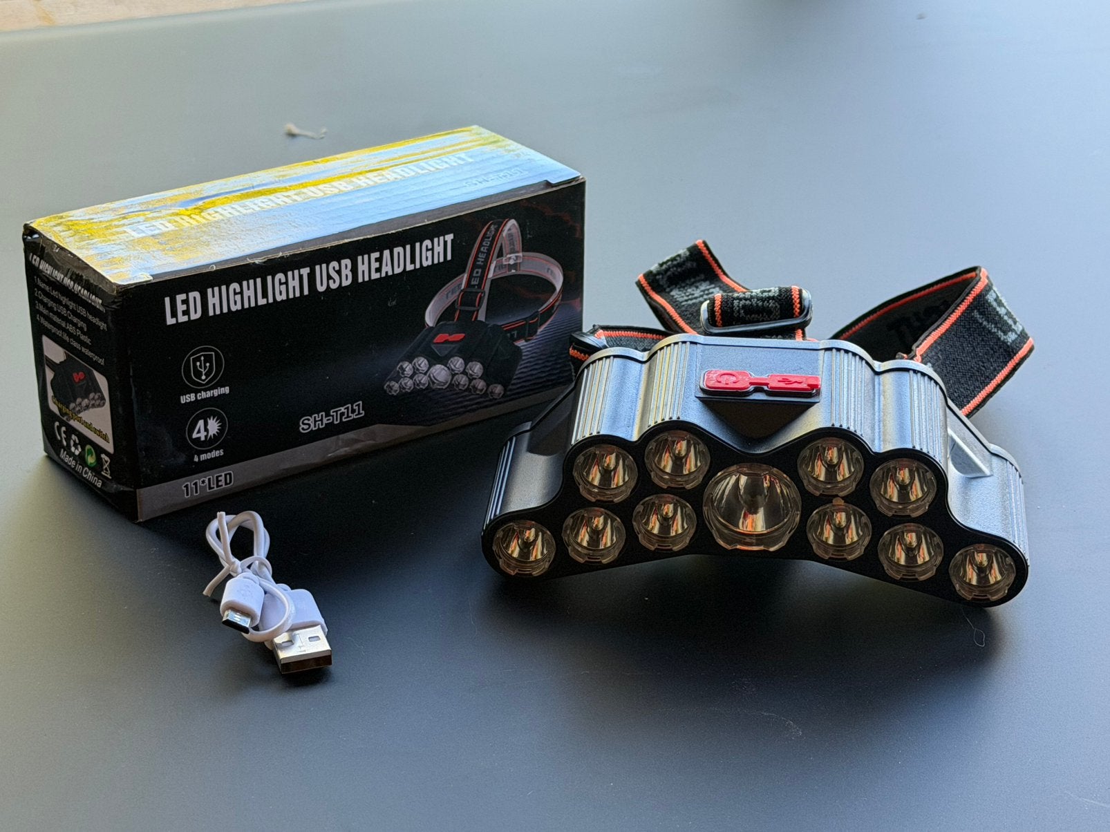 Koplamp met 10 LED's - Nieuw - zeer krachtig, Ophalen of Verzenden, Nieuw