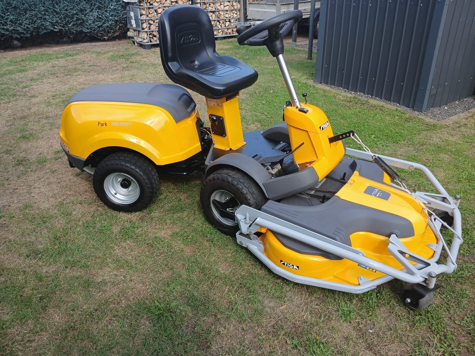 STIGA PARK 340 MWX/ 4WD‼️110 CM COMBI EL MAAIDEK ZITMAAIER, Tuin en Terras, Ophalen of Verzenden, Zo goed als nieuw, Mulchfunctie