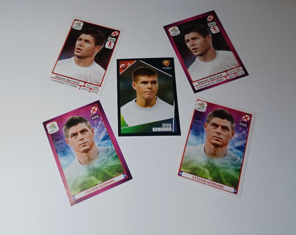 Stickers Steven Gerrard, Ophalen of Verzenden, Zo goed als nieuw, Meerdere stickers