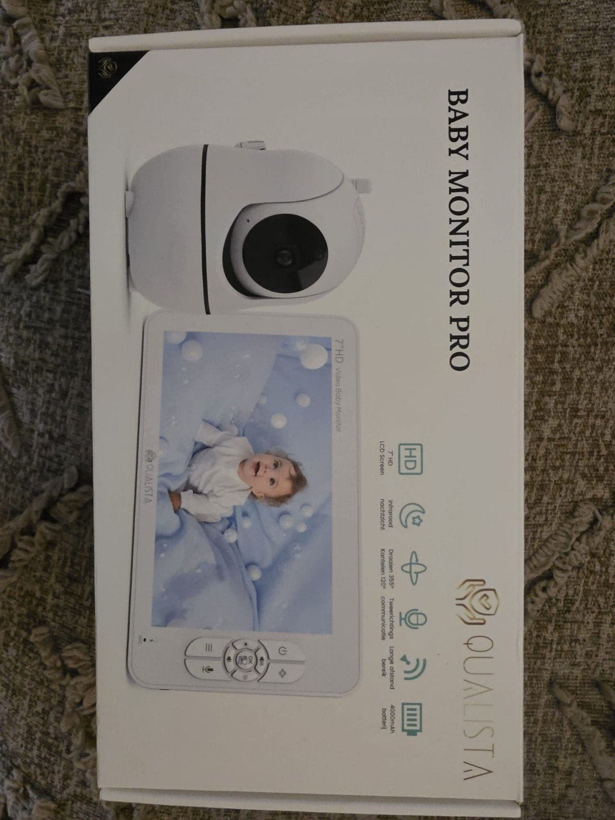 babyphone De Qualista Baby Monitor Pro met extra camera, Ophalen, Zo goed als nieuw, 250 meter of meer, Camera