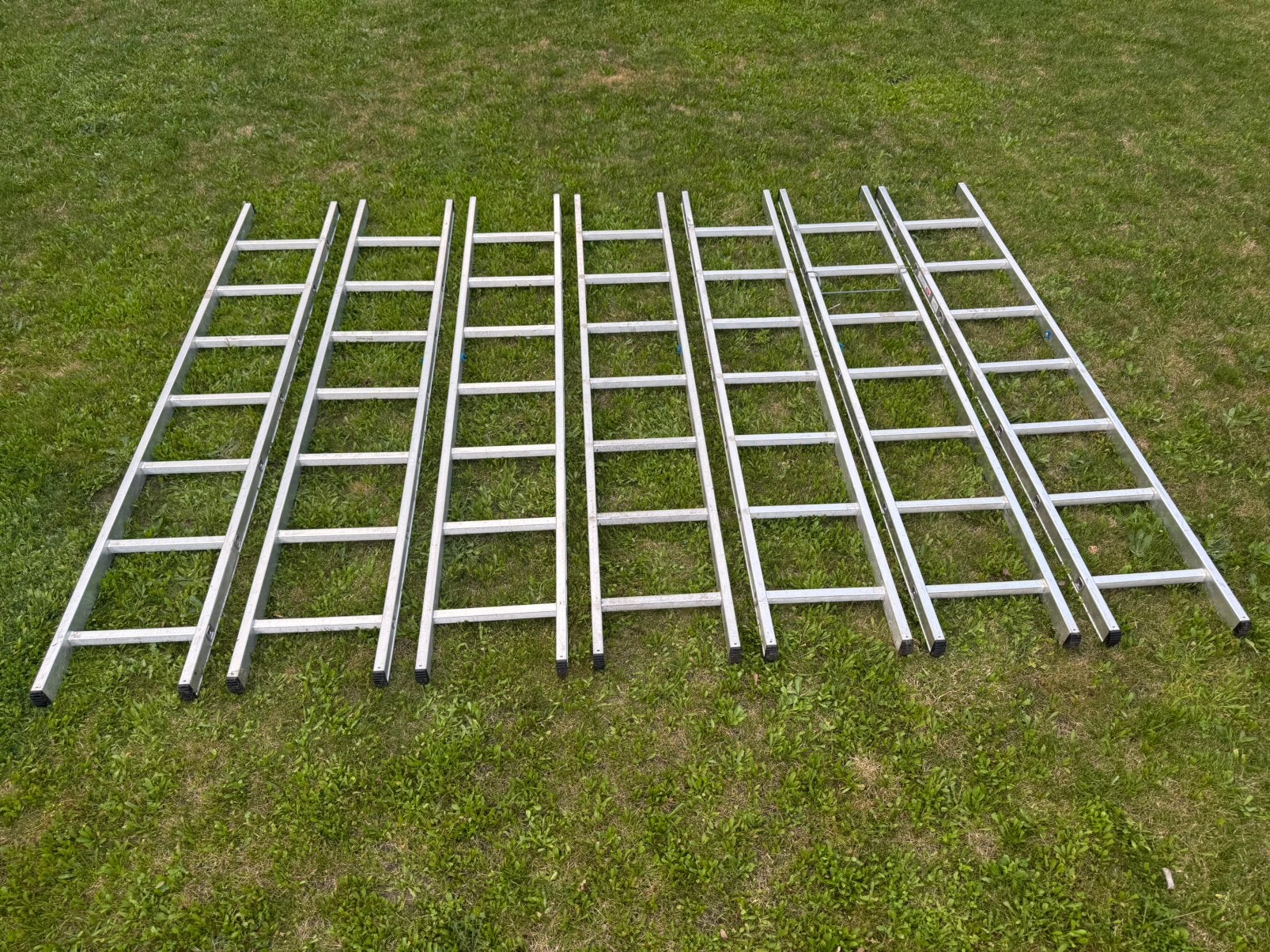 Lot 7 echelle aluminium, Caravans en Kamperen, Tentaccessoires, Zo goed als nieuw, Ophalen
