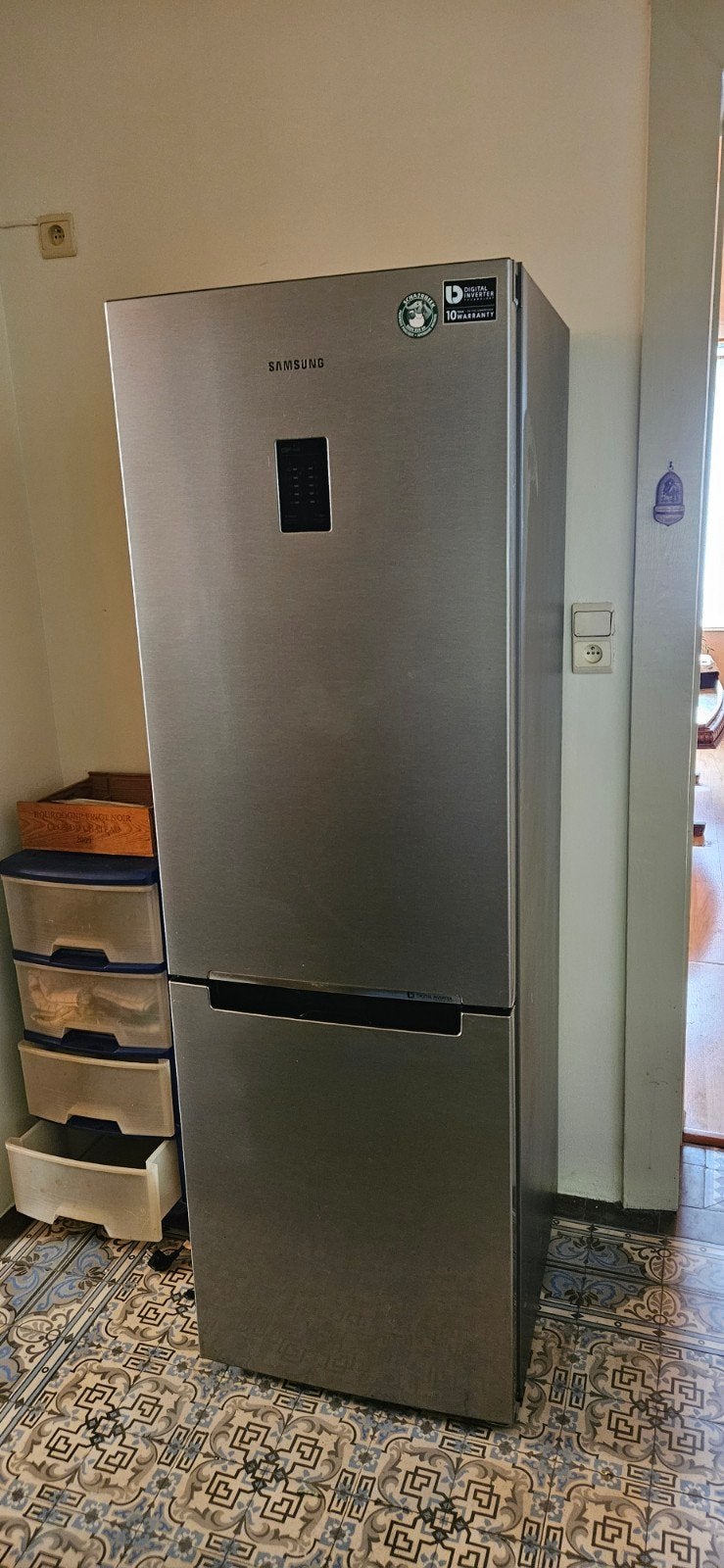 Frigo congélateur gris Samsung, Enlèvement, 45 à 60 cm, 160 cm ou plus