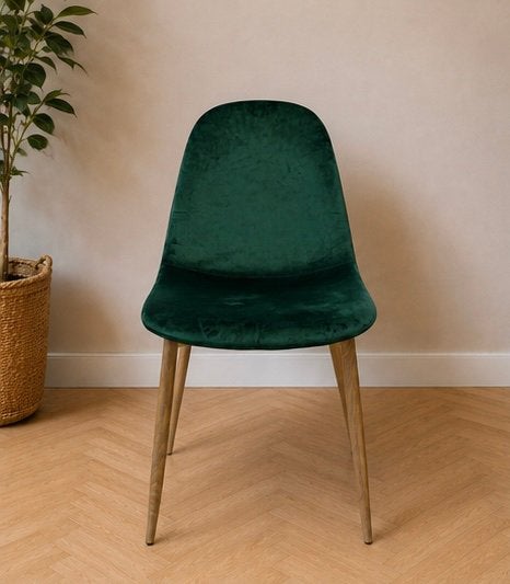Groene living/keuken stoelen ( 24 stuks beschikbaar ), Huis en Inrichting, Stoelen, Ophalen, Overige kleuren, Hout, warm, Nieuw