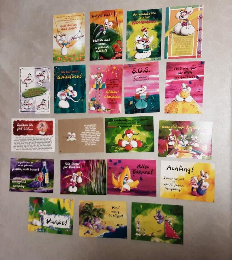 DIDDL verzamelmap met 115 postkaarten, Verzamelen, Diddl, Ophalen of Verzenden, Diddl, Zo goed als nieuw, Papier, Kaart of Schrift