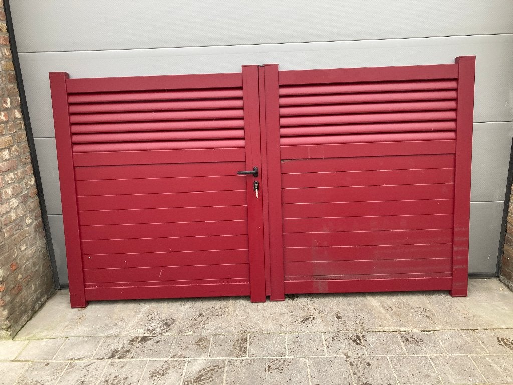 aluminium Rode Poort (265 cm breed), Jardin & Terrasse, Portes de jardin, Enlèvement, Aluminium