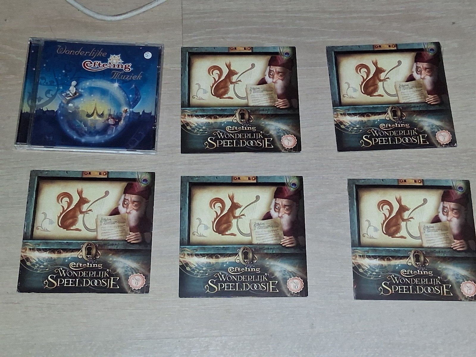 6 cd´s exclusieve uitgaven van Efteling, Ophalen of Verzenden, Zo goed als nieuw, Gebruiksvoorwerp