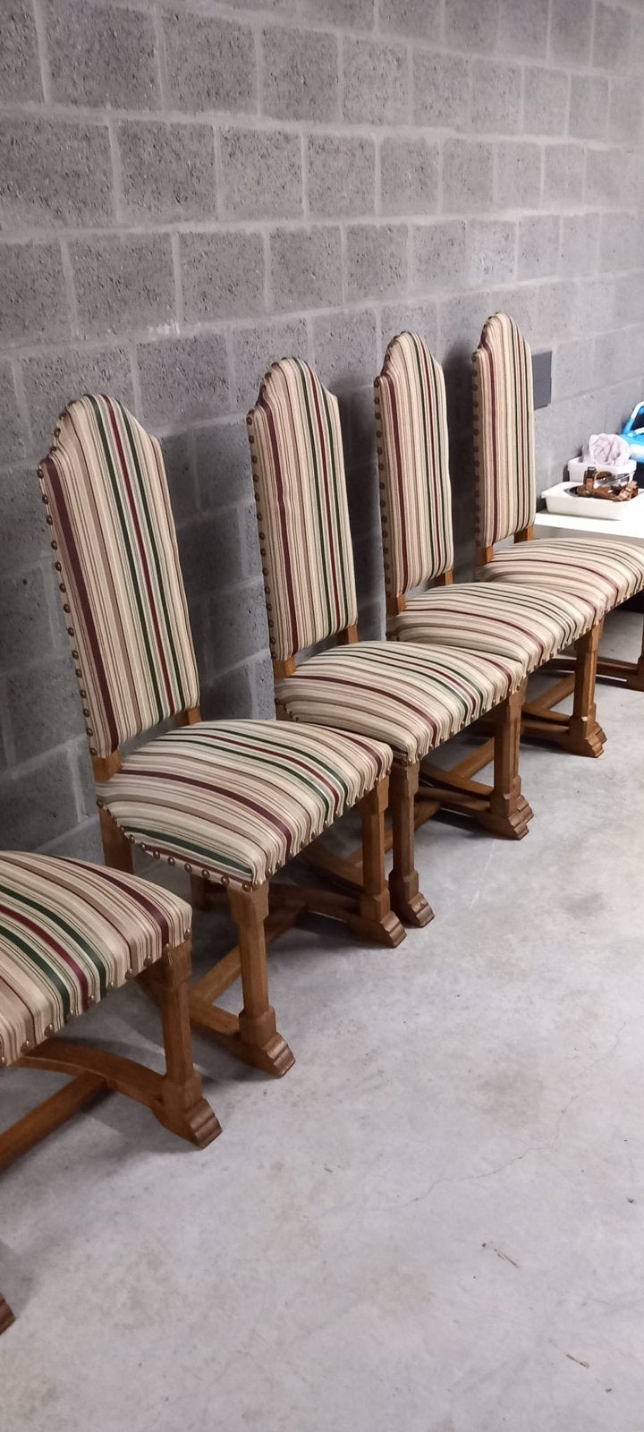 6 vintage eetkamerstoelen, Ophalen, Zo goed als nieuw