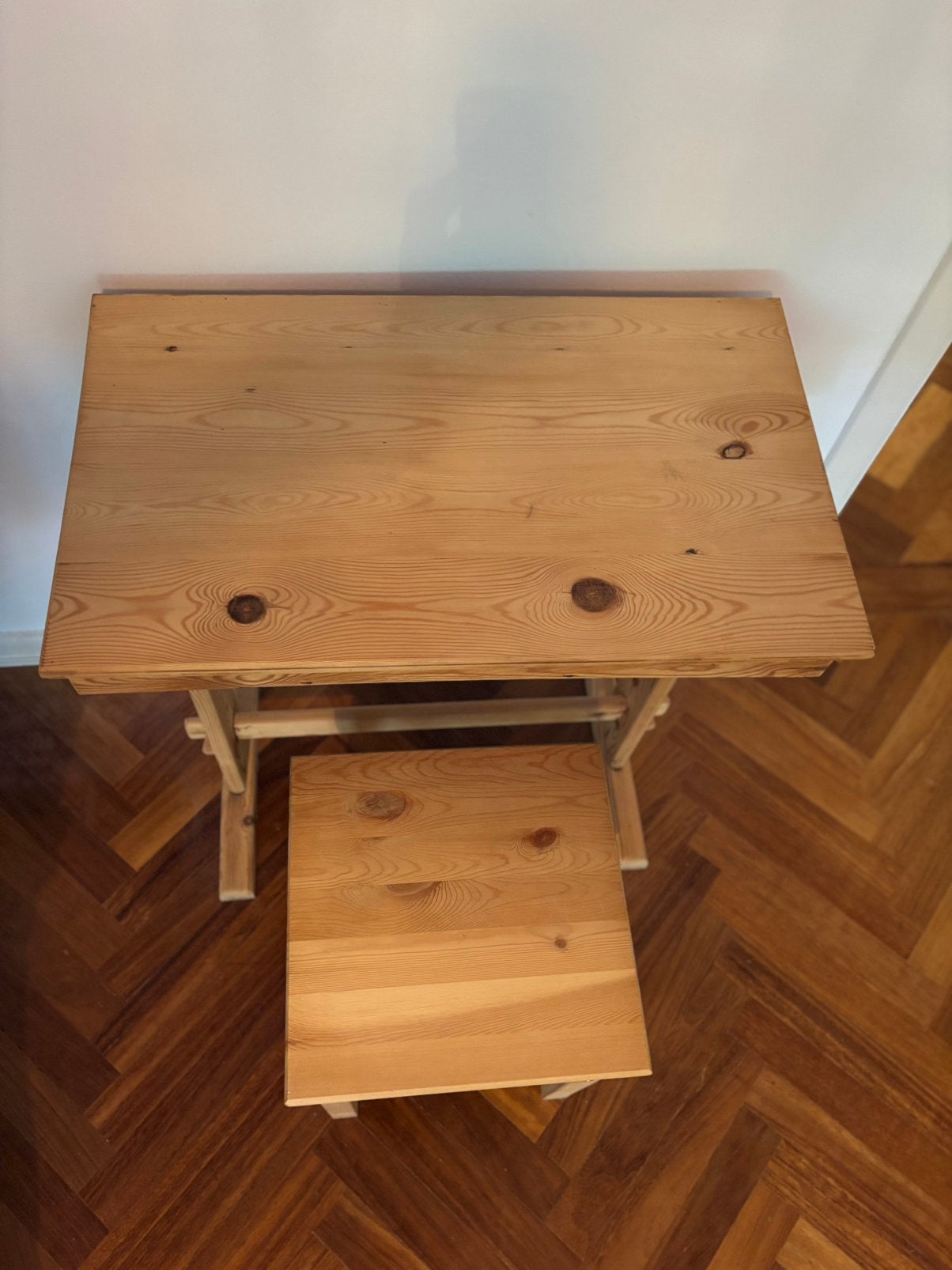 Bureau pupitre et son tabouret, Enlèvement, Comme neuf, Table(s) et Chaise(s)