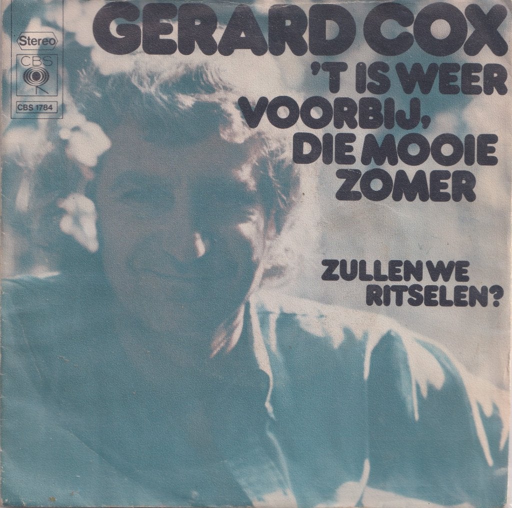 Gerard Cox – Het is weer voorbij die mooie zomer - Single, Enlèvement ou Envoi, Utilisé, 7 inch, En néerlandais