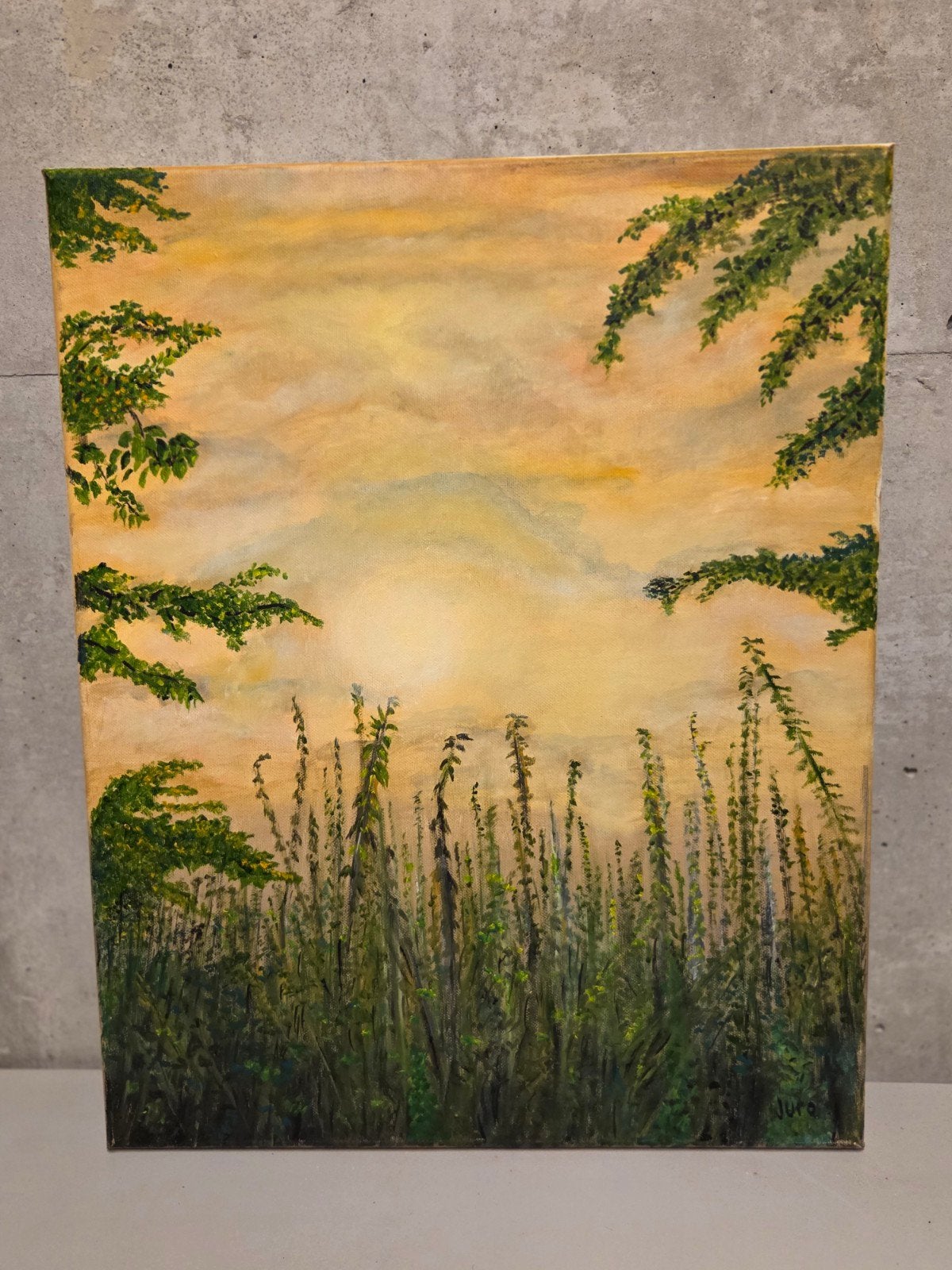 Natuurlandschap op doek, Antiek en Kunst, Ophalen