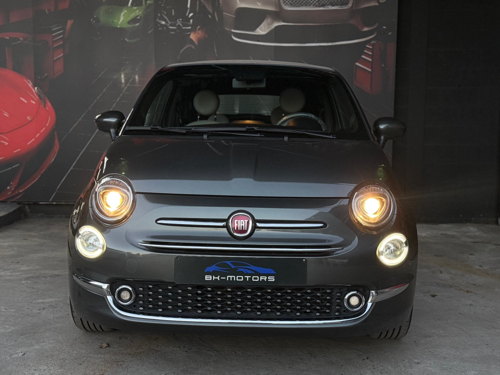 Fiat 500c Cabrio 1.0i hybride Dolcevita, Autos, Fiat, Cuir, Argent ou Gris, Euro 6, Entreprise
