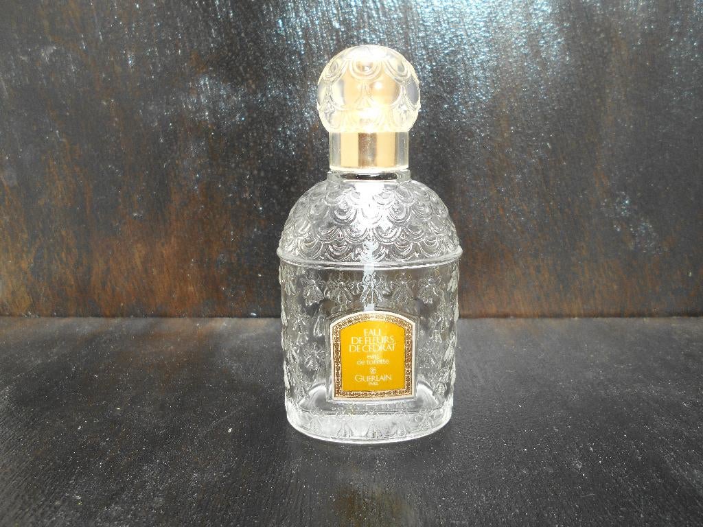 ancien flacon parfum Guerlain vide Eau de fleurs de cedrat, Ophalen of Verzenden, Zo goed als nieuw, Parfumfles