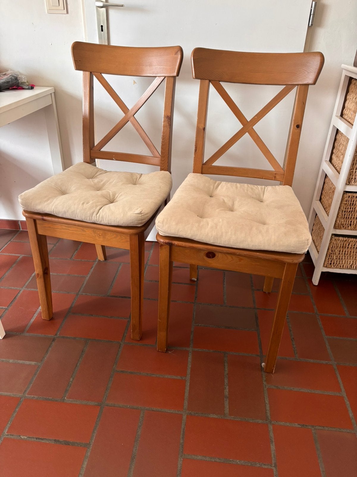 Ikea stoelen ingolf, Huis en Inrichting, Stoelen, Ophalen, Gebruikt, Twee