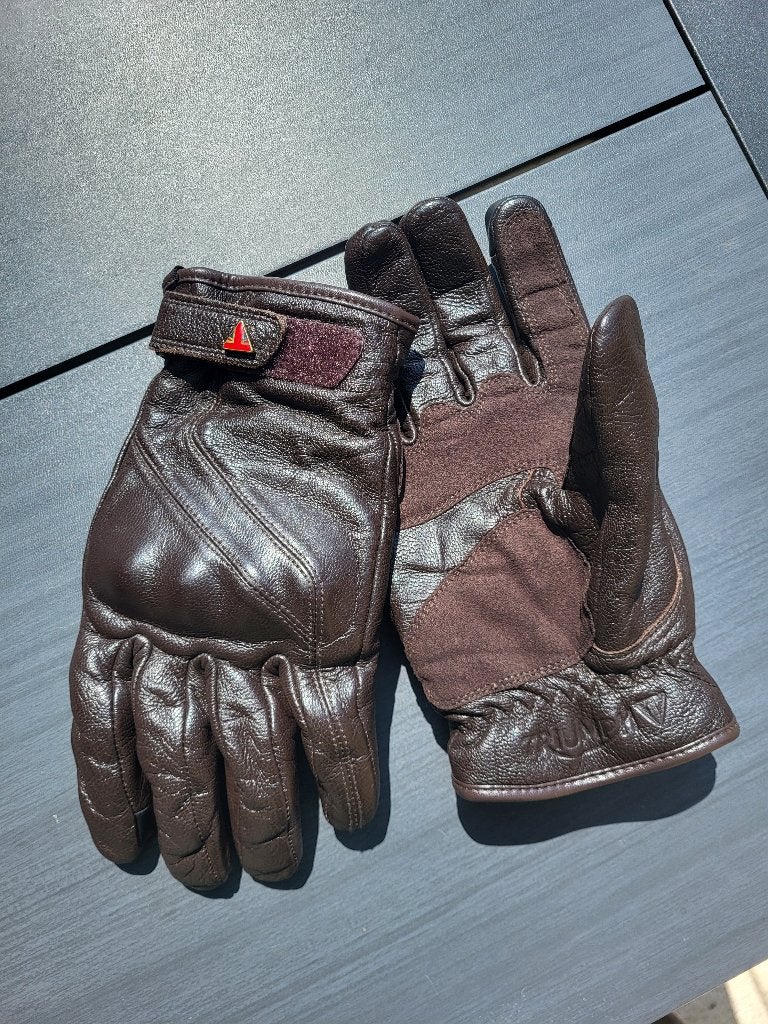 Gants cuir brun Triumph taille M/9, Femmes, Seconde main, Enlèvement, Voir photo