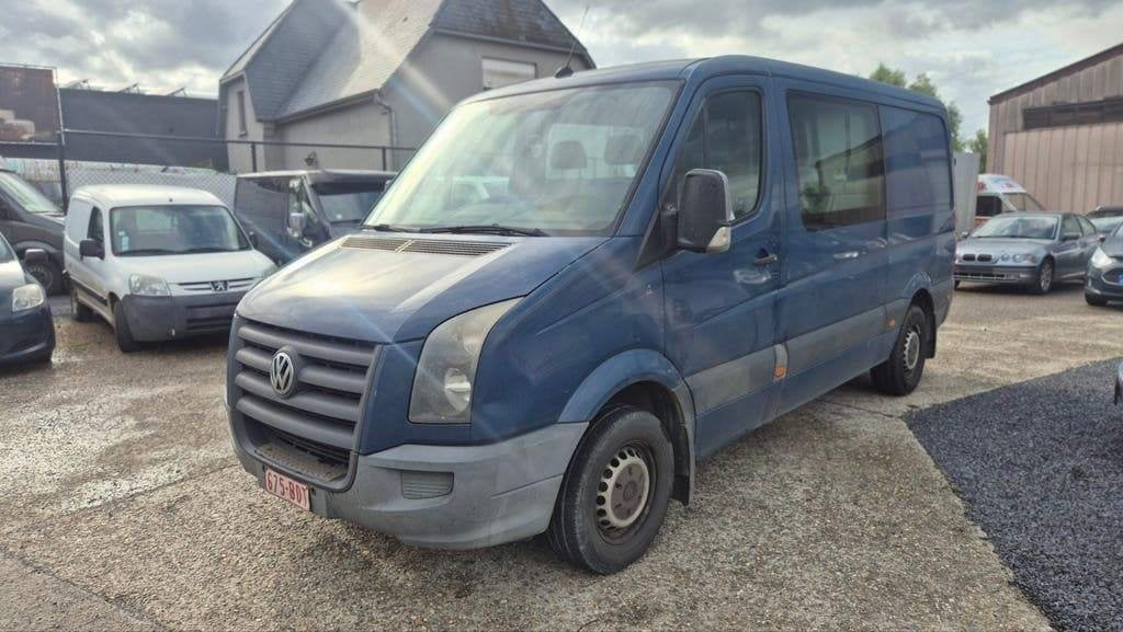 VW Crafter 7-zits dubbele cabine, Auto's, Bestelwagens en Lichte vracht, Euro 5, Bedrijf, Te koop