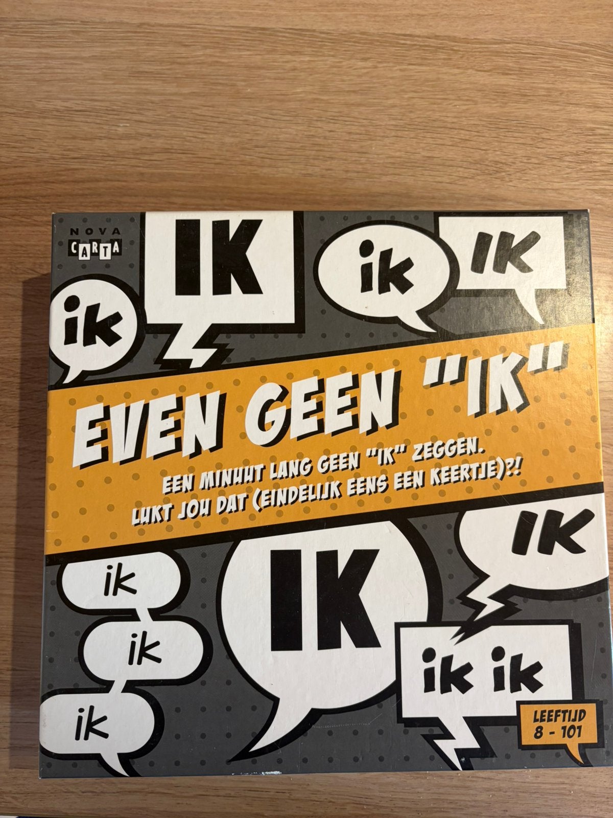 Even geen "ik" zeggen gezelschapspel, Hobby en Vrije tijd, Vijf spelers of meer, Ophalen, Zo goed als nieuw