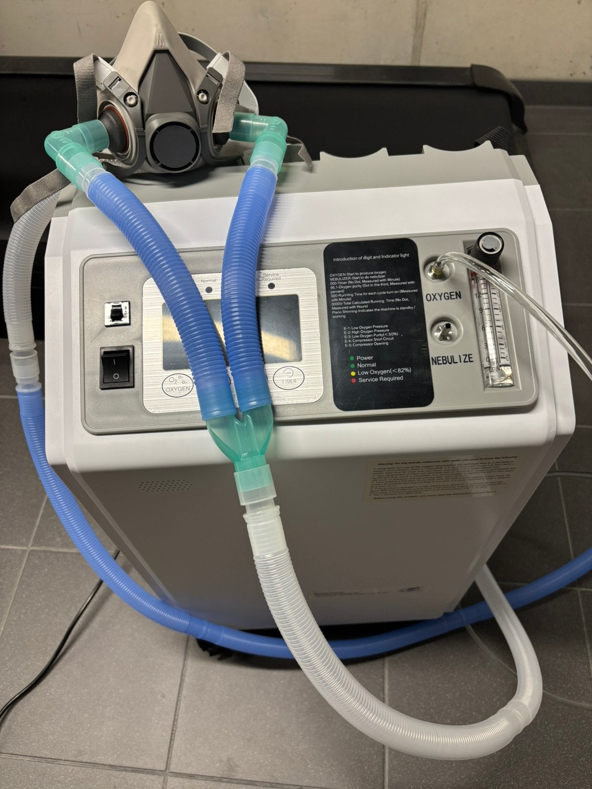 AngelBiss 15L/min zuurstofconcentrator + EWOT Oxygen Bag, Ophalen