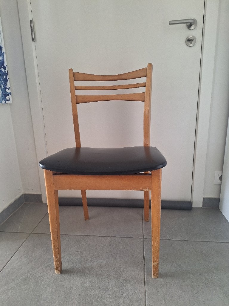 Chaise design danoise vintage, Maison & Meubles, Vintage Deens Design, Brun, Enlèvement, Utilisé