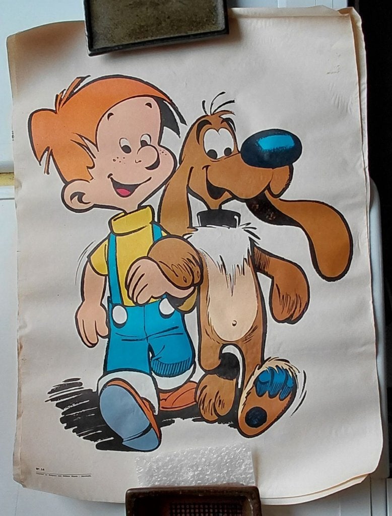 Poster des éditions DUPUIS : Boule et Bill, Livres, Une BD, Enlèvement, Utilisé, Roba