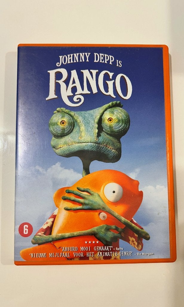 Rango DVD, Cd's en Dvd's, Ophalen of Verzenden, Gebruikt, Animatie, Inclusief doosje