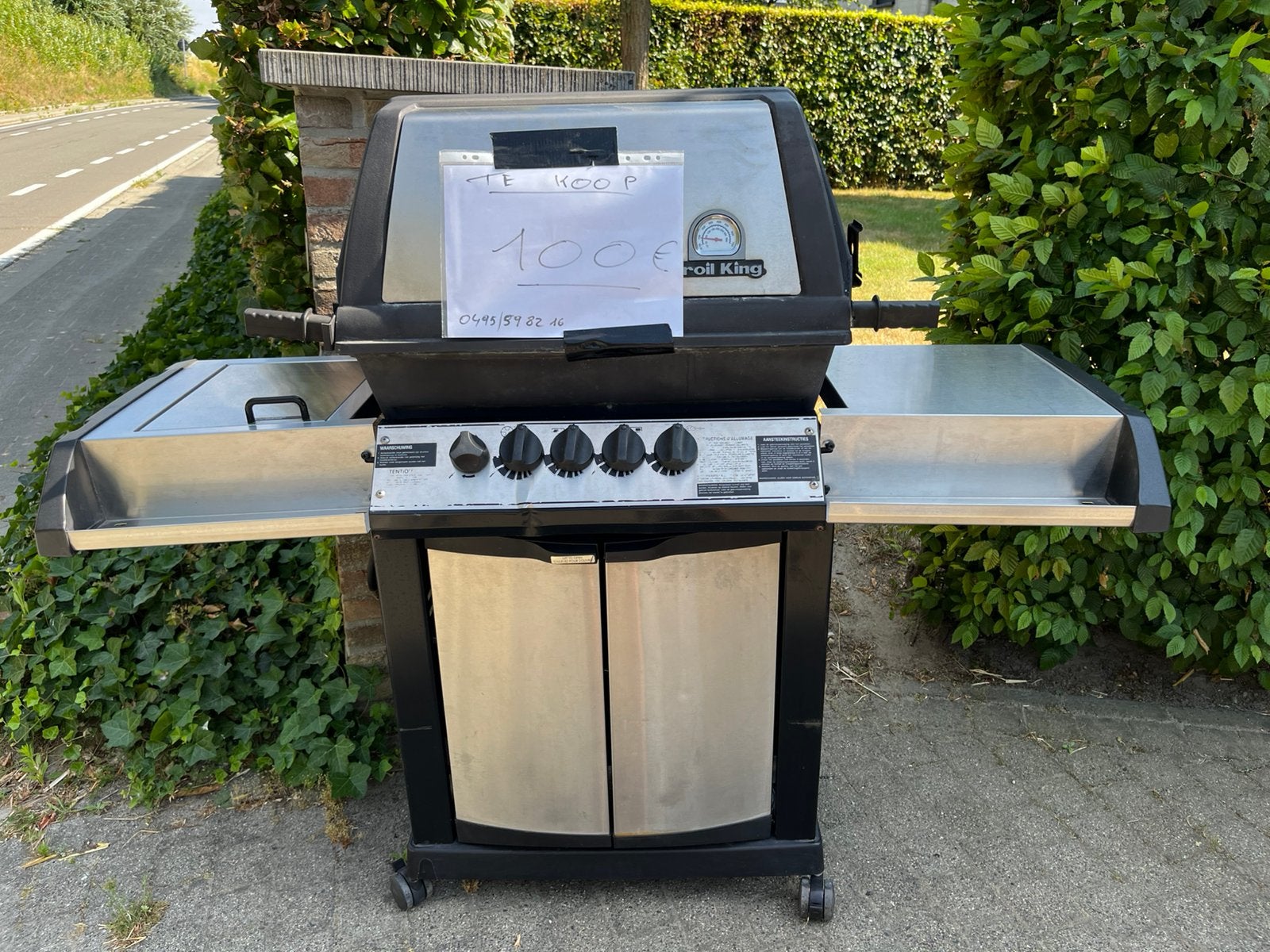 Gas BBQ Broil King met toebehoren 100€, Enlèvement, Utilisé